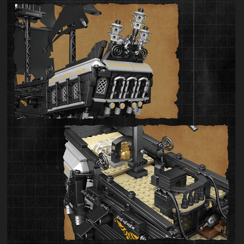 Shadow Pirate Ship Model