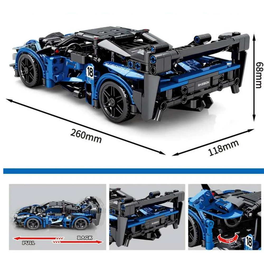 British Hypercar Pullback Car