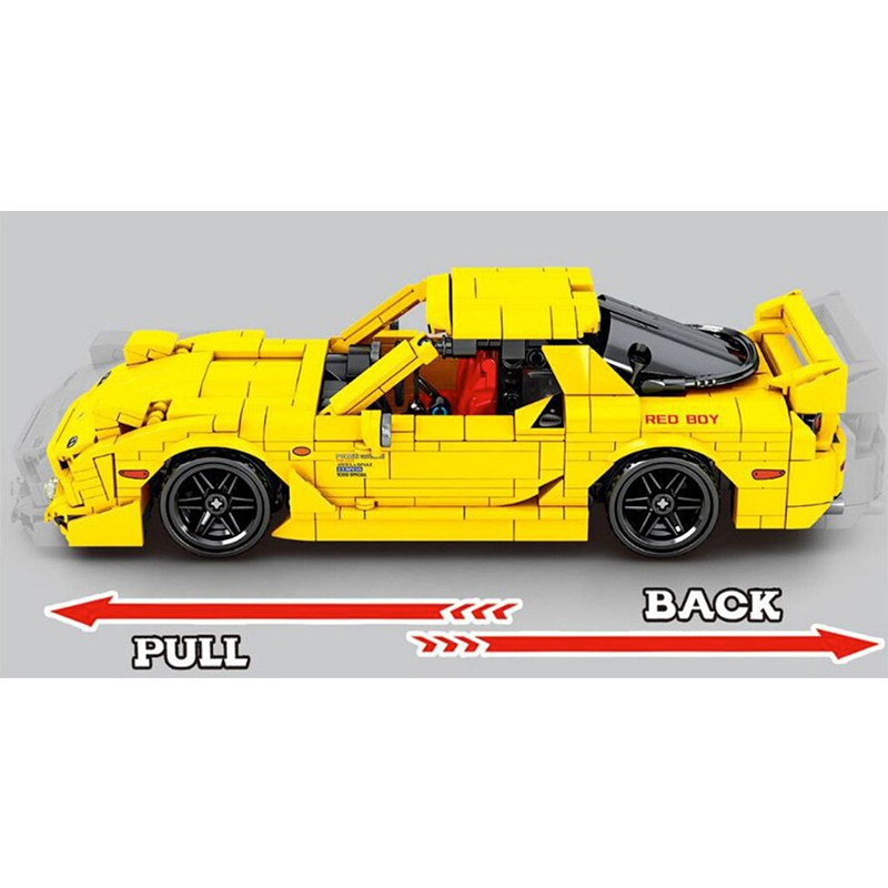 RX Sports Car Pullback Car
